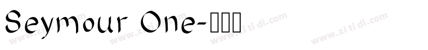 Seymour One字体转换